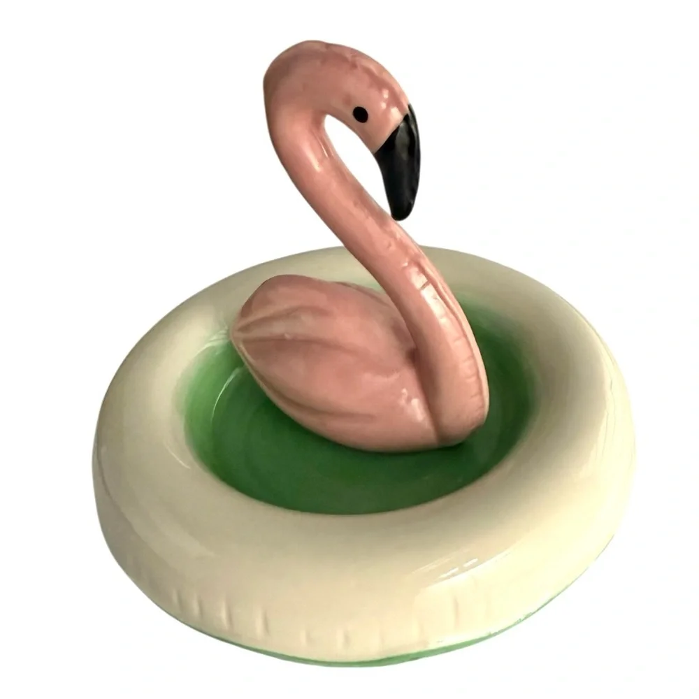 UO Flamingo Ceramic Jewelry Dish